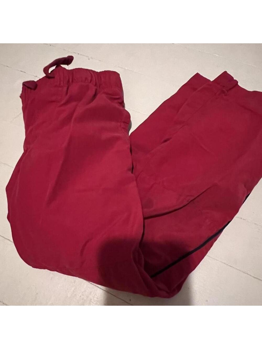 Gymboree Kid's Red and Burgundy Joggers-tracksuit